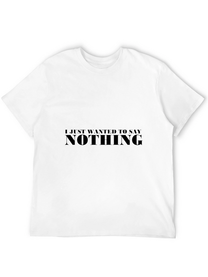 Camiseta Negra Hombre - Nothing