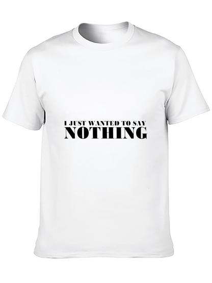 Camiseta Negra Hombre - Nothing