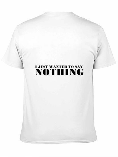 Camiseta Negra Hombre - Nothing