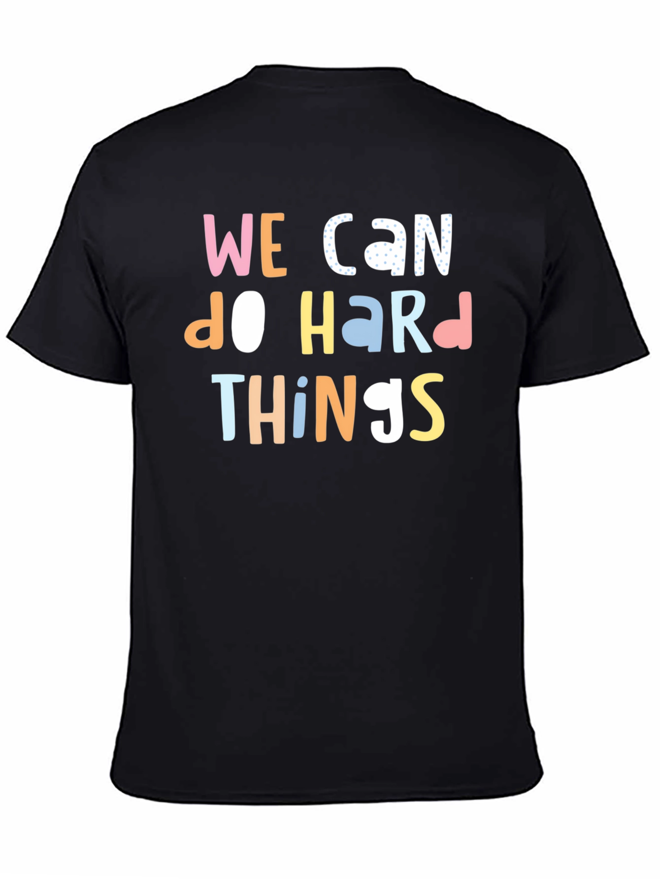 Camiseta Negra con Frase Motivacional