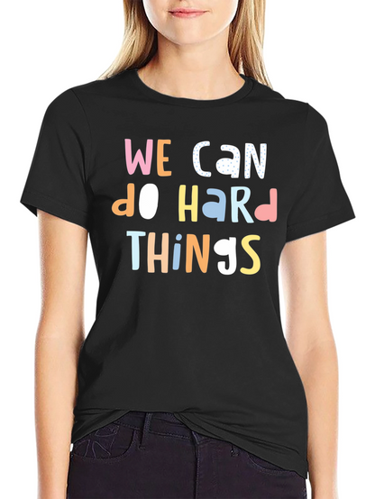 Camiseta Negra con Frase Motivacional