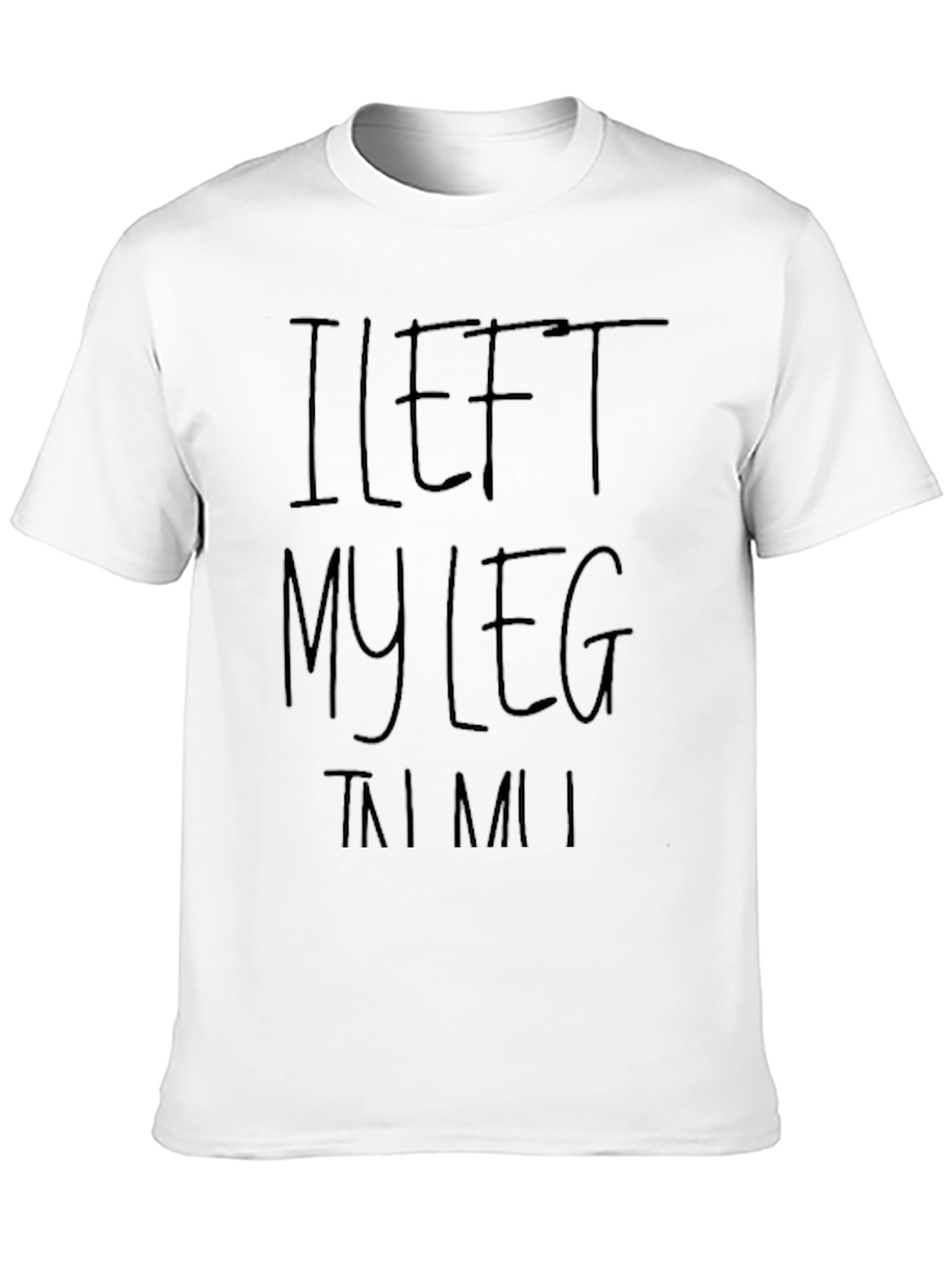 Camiseta Negra I Left My Leg In MIAMI