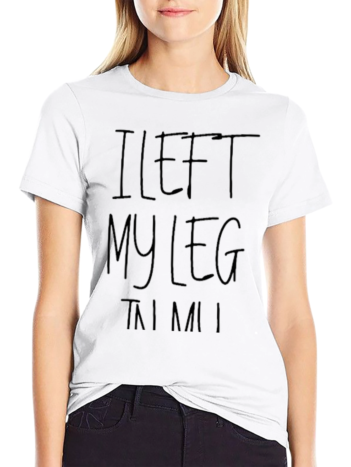 Camiseta Negra I Left My Leg In MIAMI