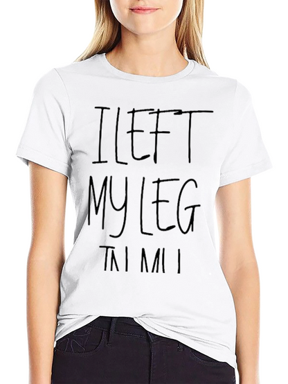 Camiseta Negra I Left My Leg In MIAMI