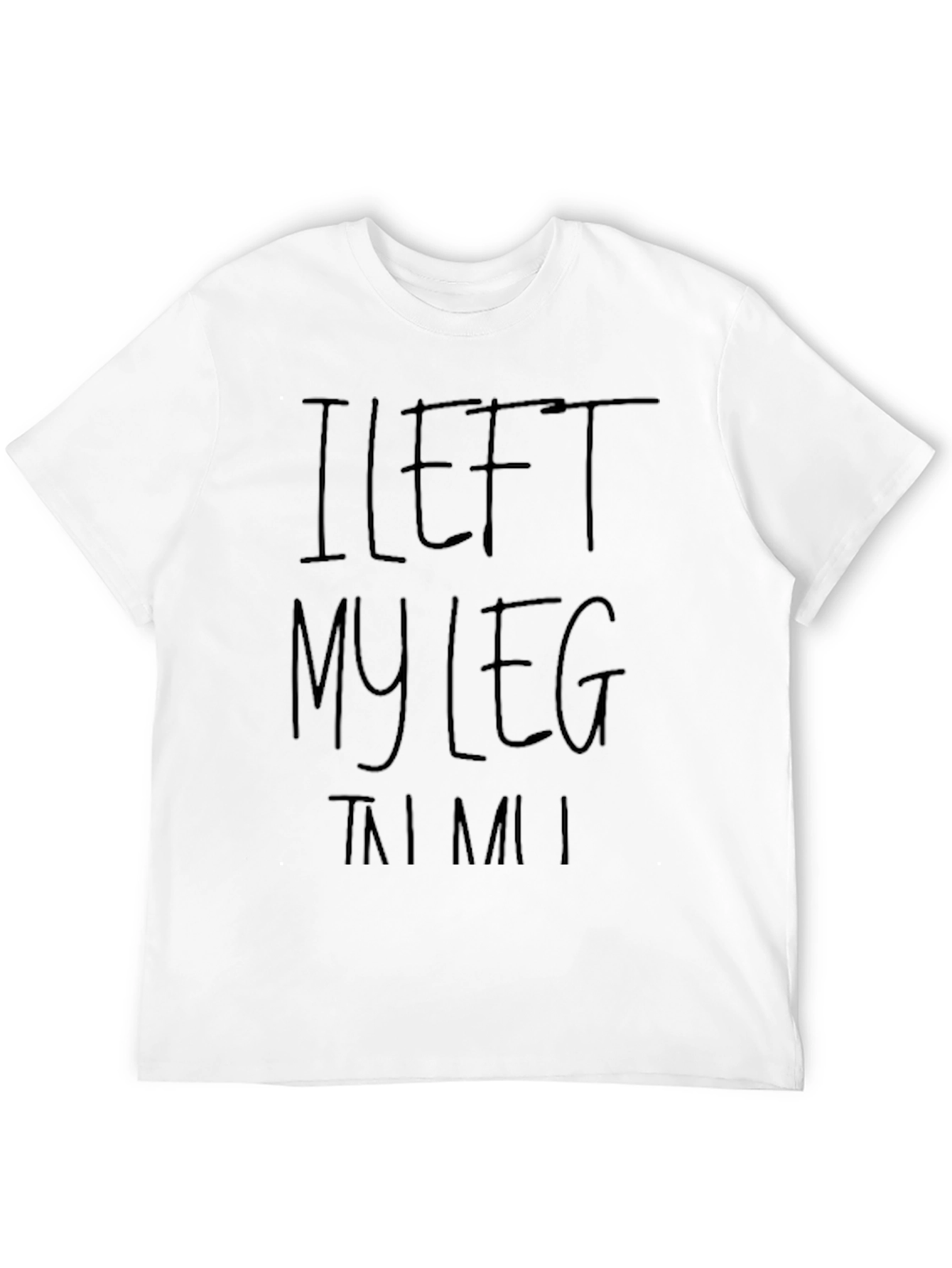 Camiseta Negra I Left My Leg In MIAMI
