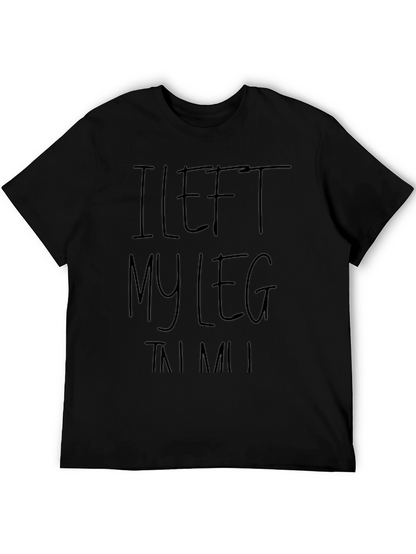 Camiseta Negra I Left My Leg In MIAMI