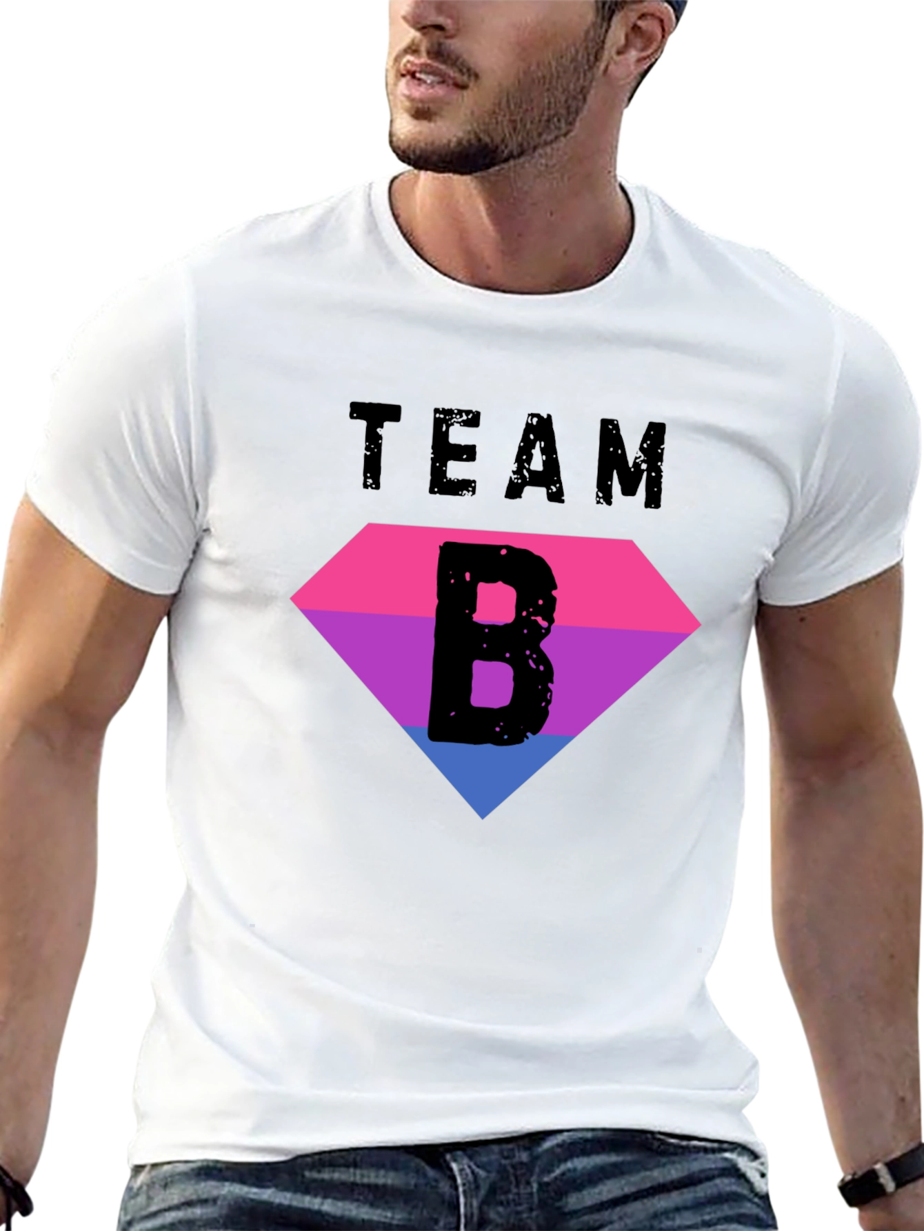 Camiseta Team B Bisexual Pride