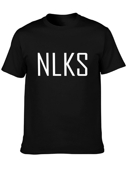 Camiseta Negra con Diseño NLKS para Hombre