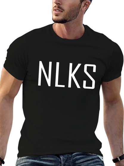 Camiseta Negra con Diseño NLKS para Hombre