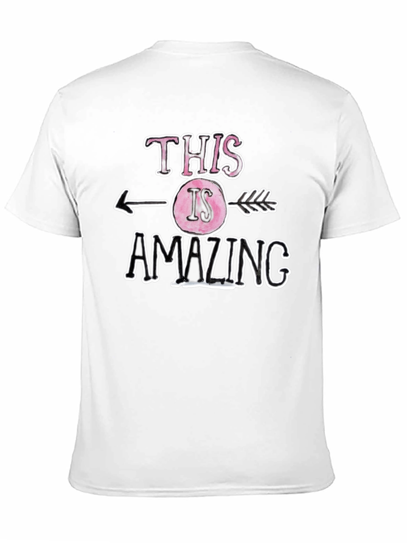 Camiseta Negra con Diseño Esto Es Asombroso