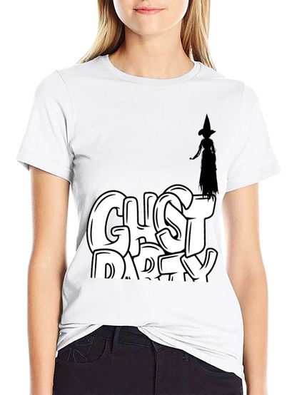 Camiseta Negra Ghost Party Halloween
