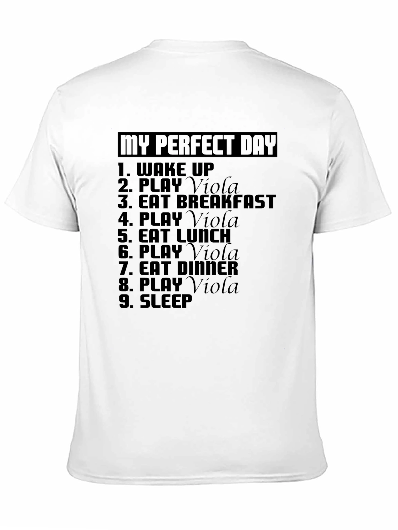 Camiseta Negra Mi Día Perfecto - Viola