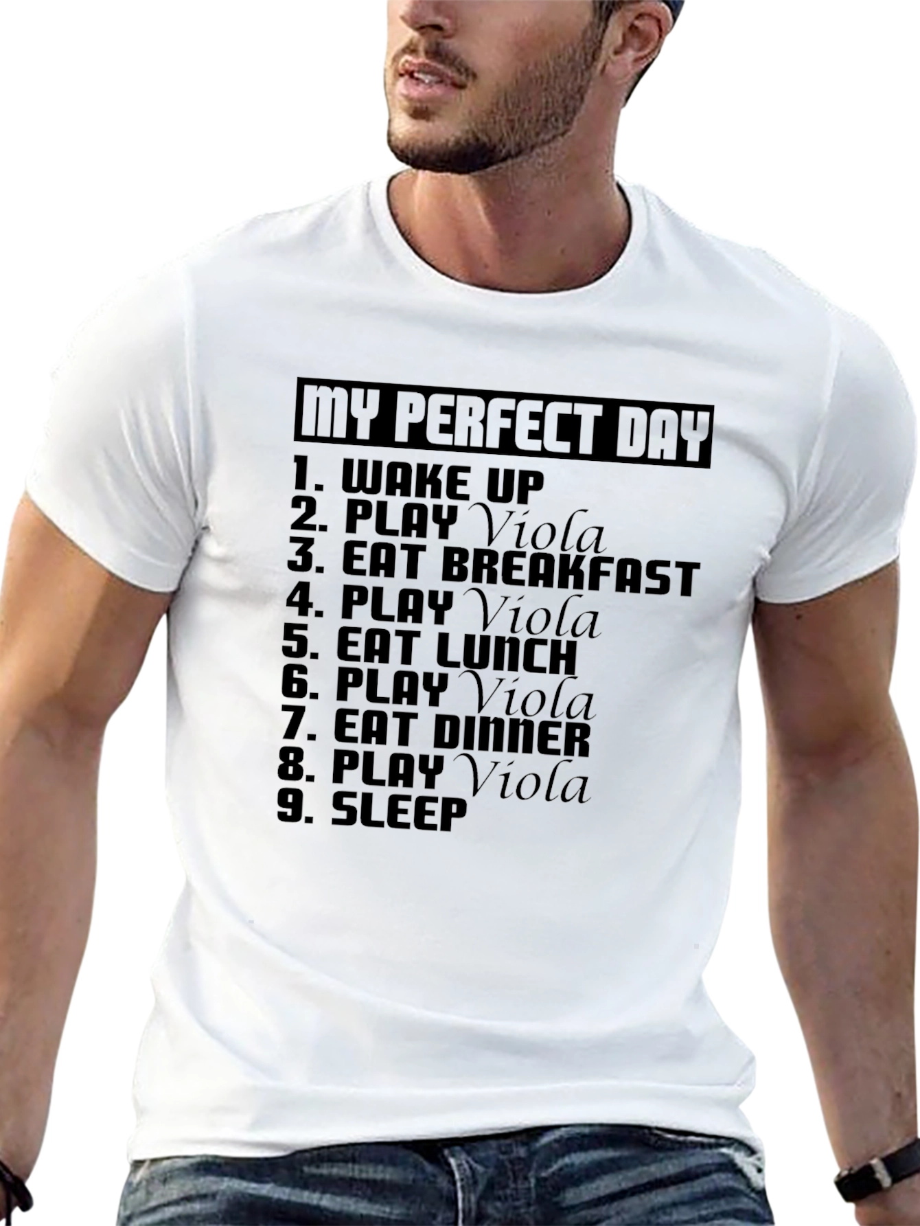 Camiseta Negra Mi Día Perfecto - Viola