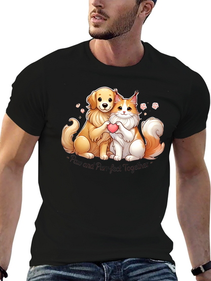 Camiseta Paw and Purr-fect Together
