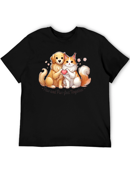Camiseta Paw and Purr-fect Together