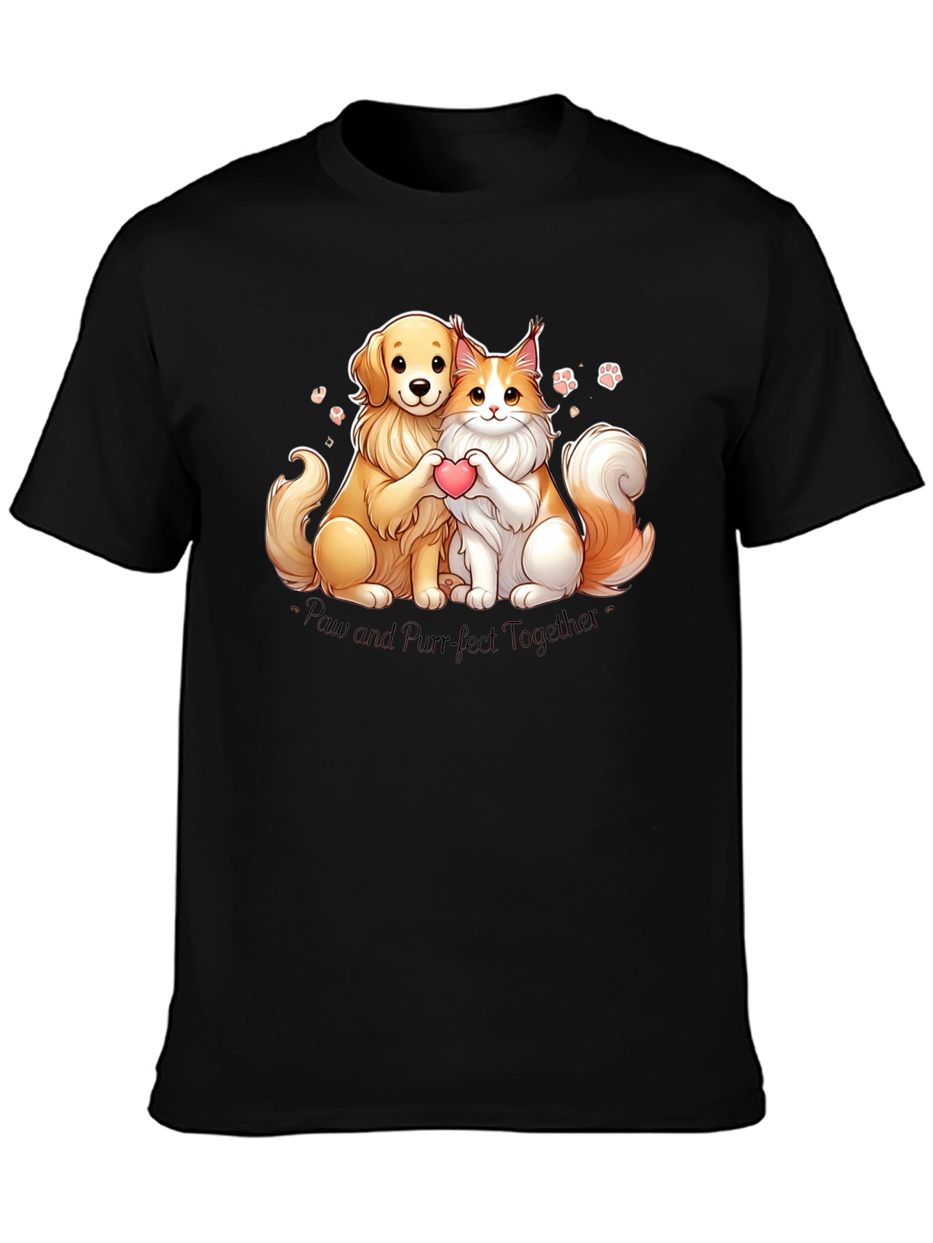Camiseta Paw and Purr-fect Together