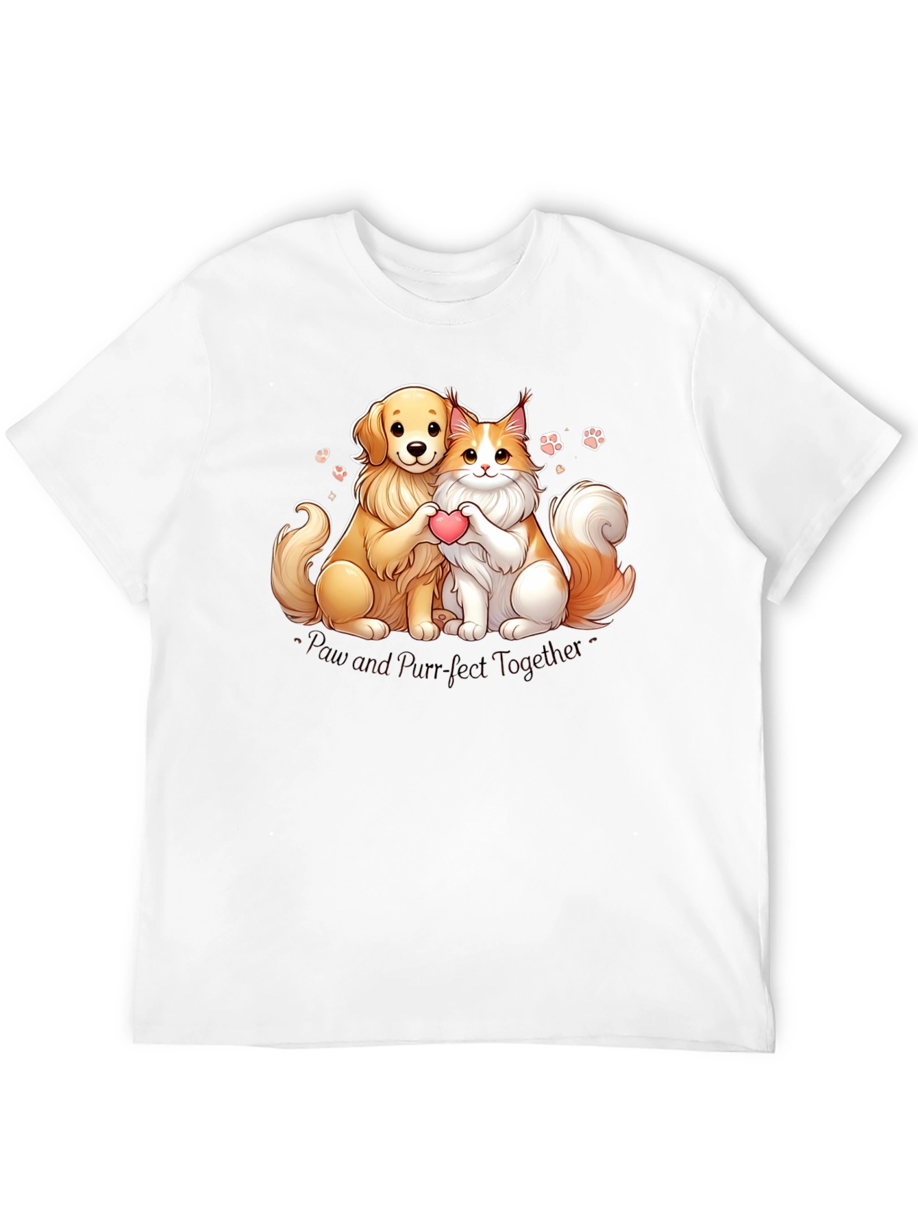 Camiseta Paw and Purr-fect Together