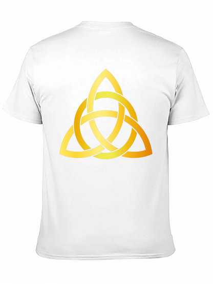 Camiseta Negra con Nudo Celta Dorado