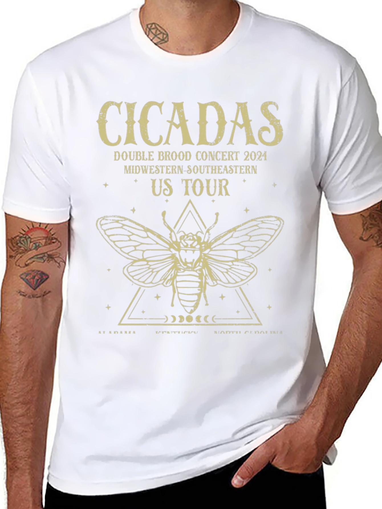 Camiseta Negra Cicadas Tour 2024