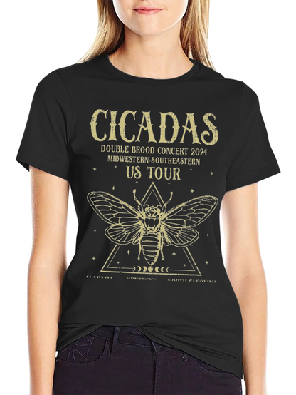 Camiseta Negra Cicadas Tour 2024
