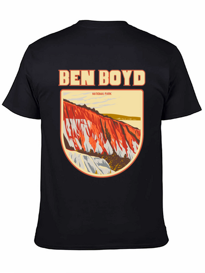 Camiseta Negra Ben Boyd National Park para Hombre