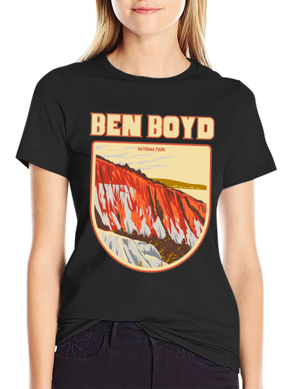Camiseta Negra Ben Boyd National Park para Hombre
