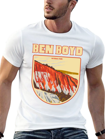 Camiseta Negra Ben Boyd National Park para Hombre