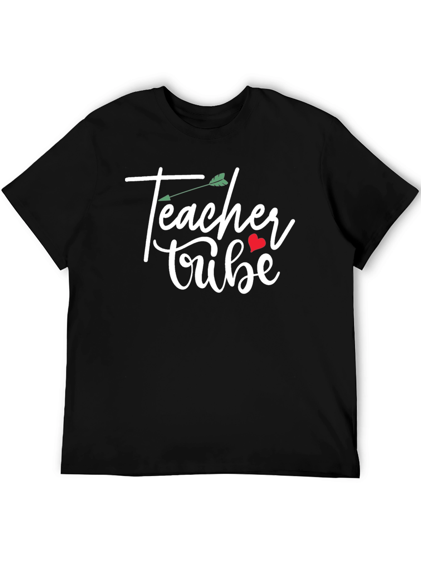 Camiseta Negra Teacher Tribe con Diseño Original