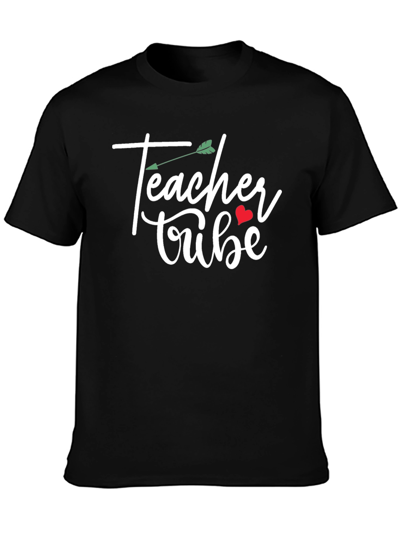 Camiseta Negra Teacher Tribe con Diseño Original
