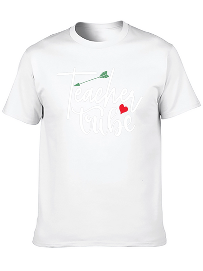Camiseta Negra Teacher Tribe con Diseño Original