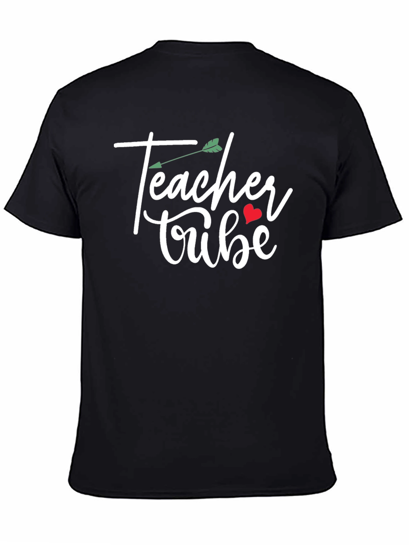 Camiseta Negra Teacher Tribe con Diseño Original