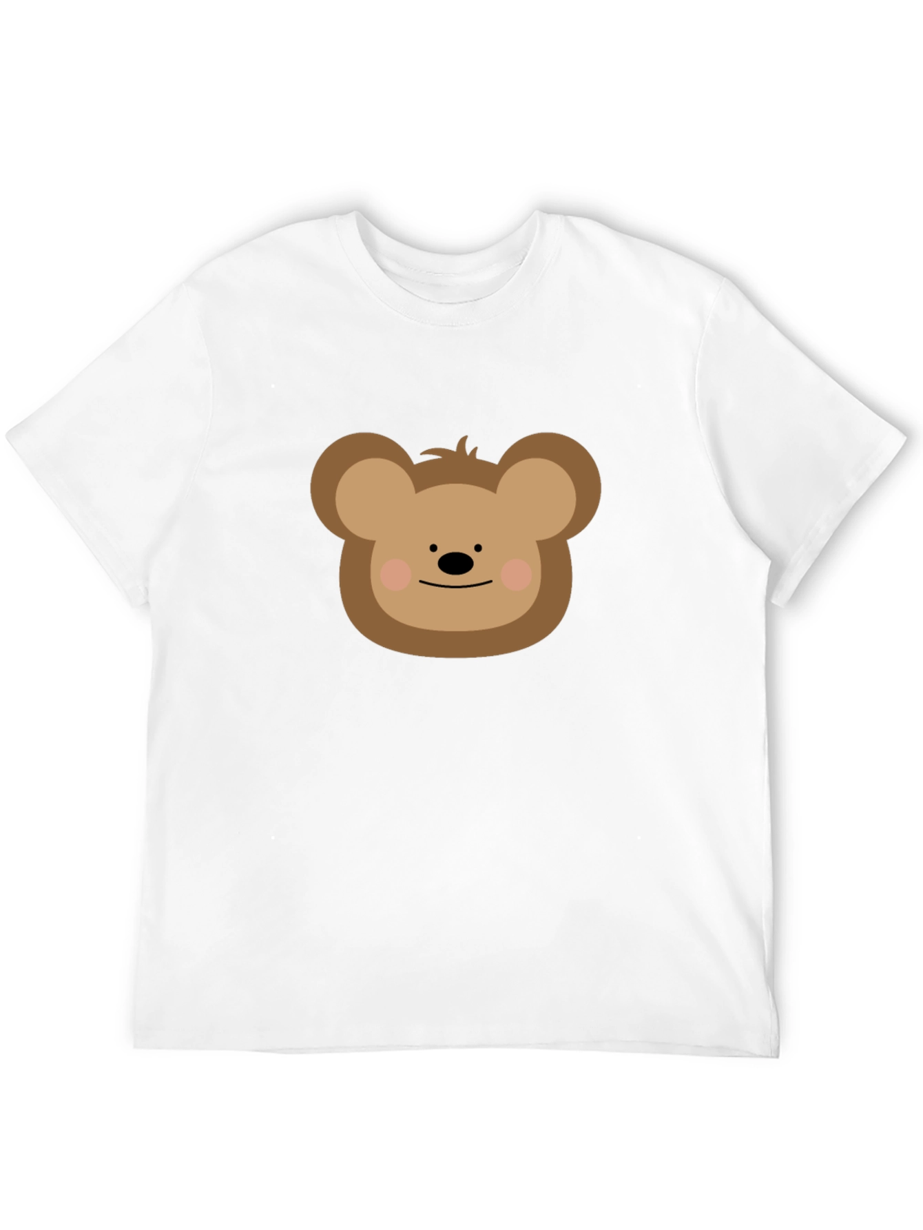 Camiseta Negra con Diseño de Oso Adorable