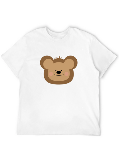 Camiseta Negra con Diseño de Oso Adorable