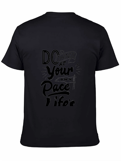 Camiseta Negra con Diseño Motivacional Inspiradora