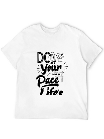 Camiseta Negra con Diseño Motivacional Inspiradora