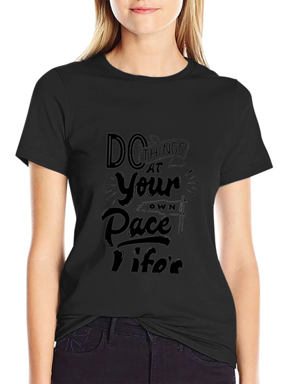 Camiseta Negra con Diseño Motivacional Inspiradora