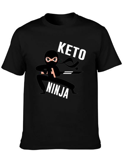Camiseta Negra Keto Ninja para Hombre