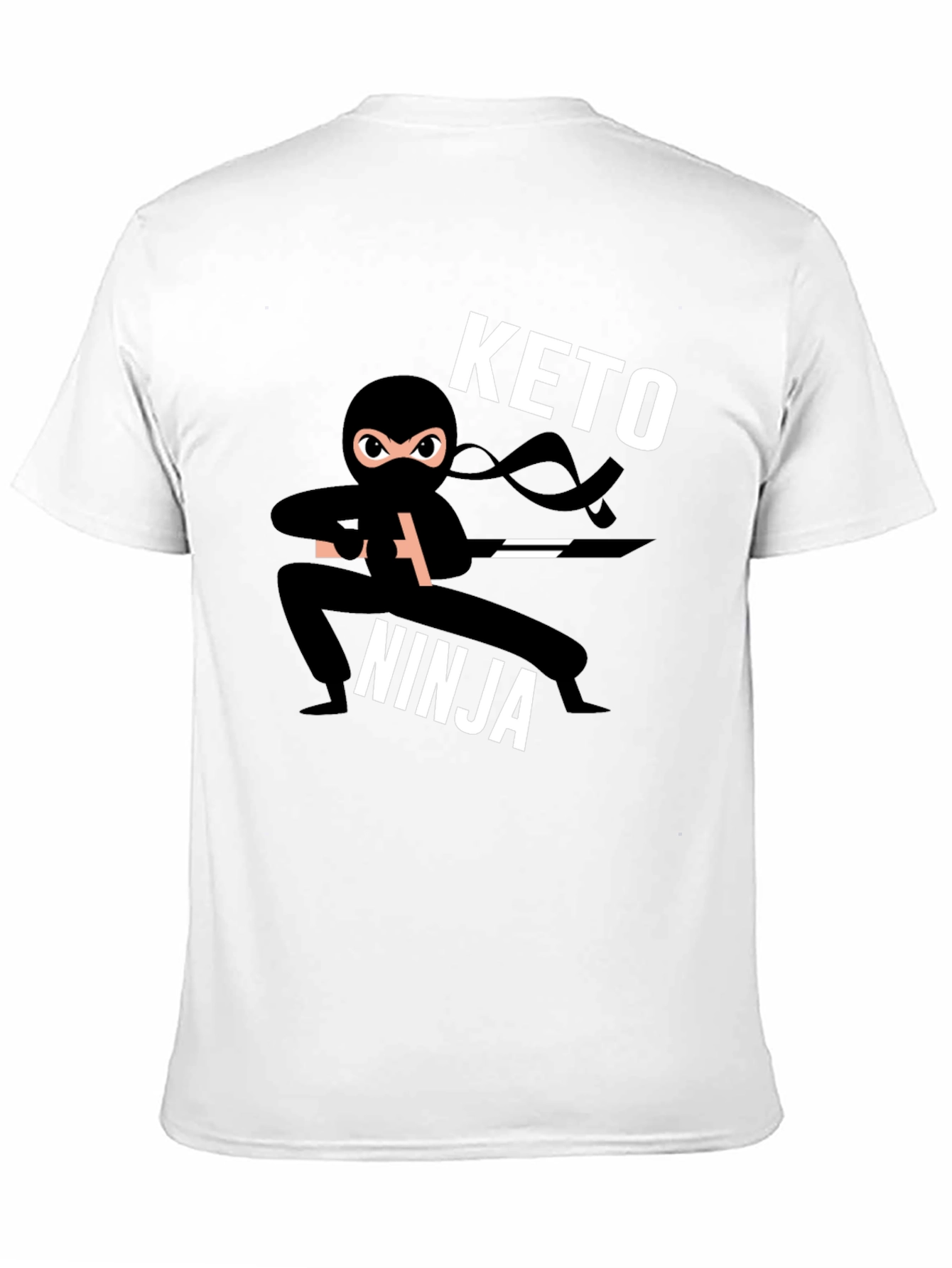 Camiseta Negra Keto Ninja para Hombre
