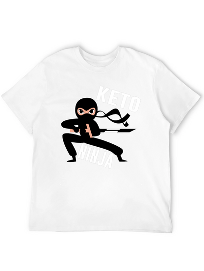 Camiseta Negra Keto Ninja para Hombre