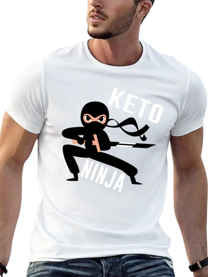 Camiseta Negra Keto Ninja para Hombre