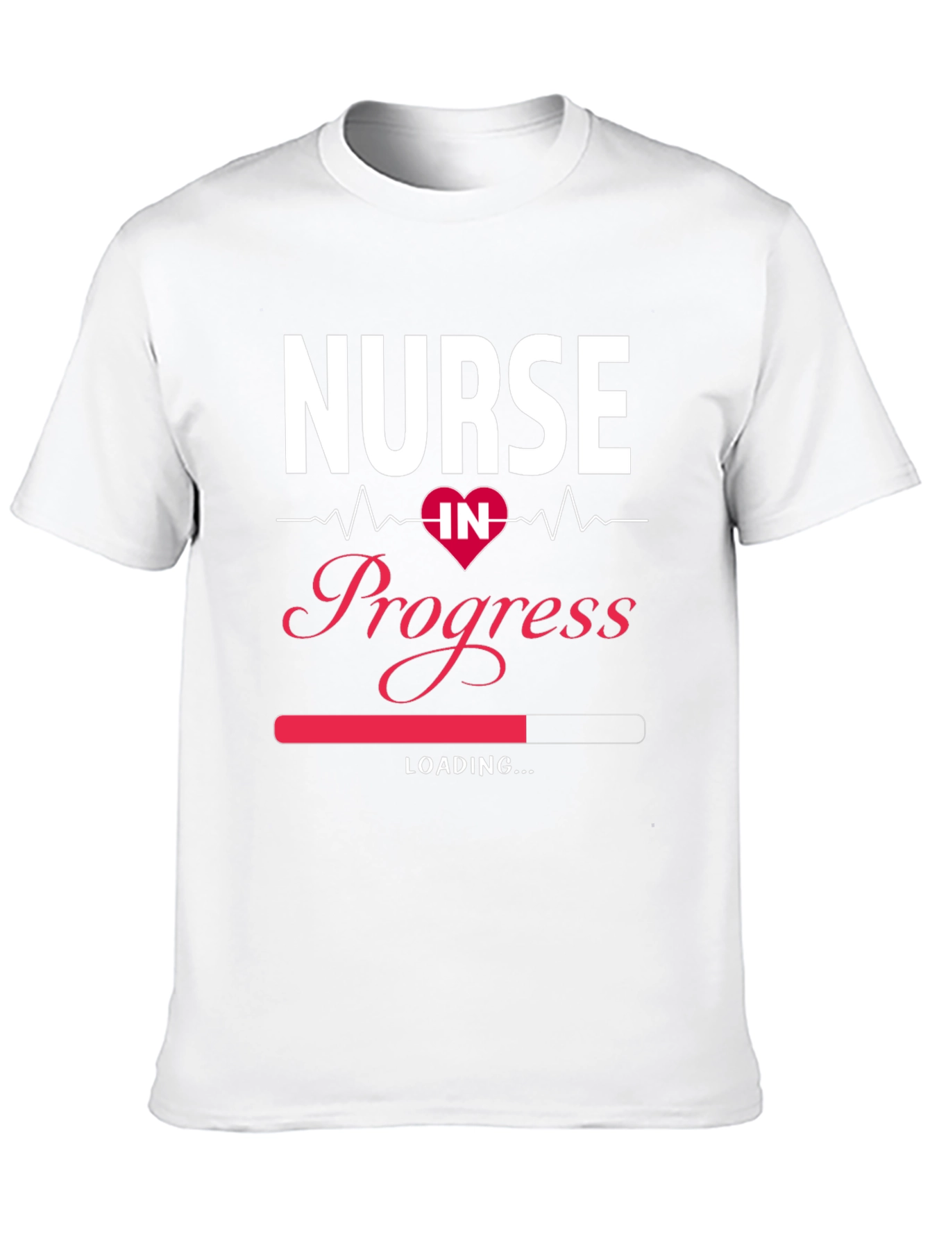 Camiseta Negra Nurse in Progress para Estudiantes de Enfermería