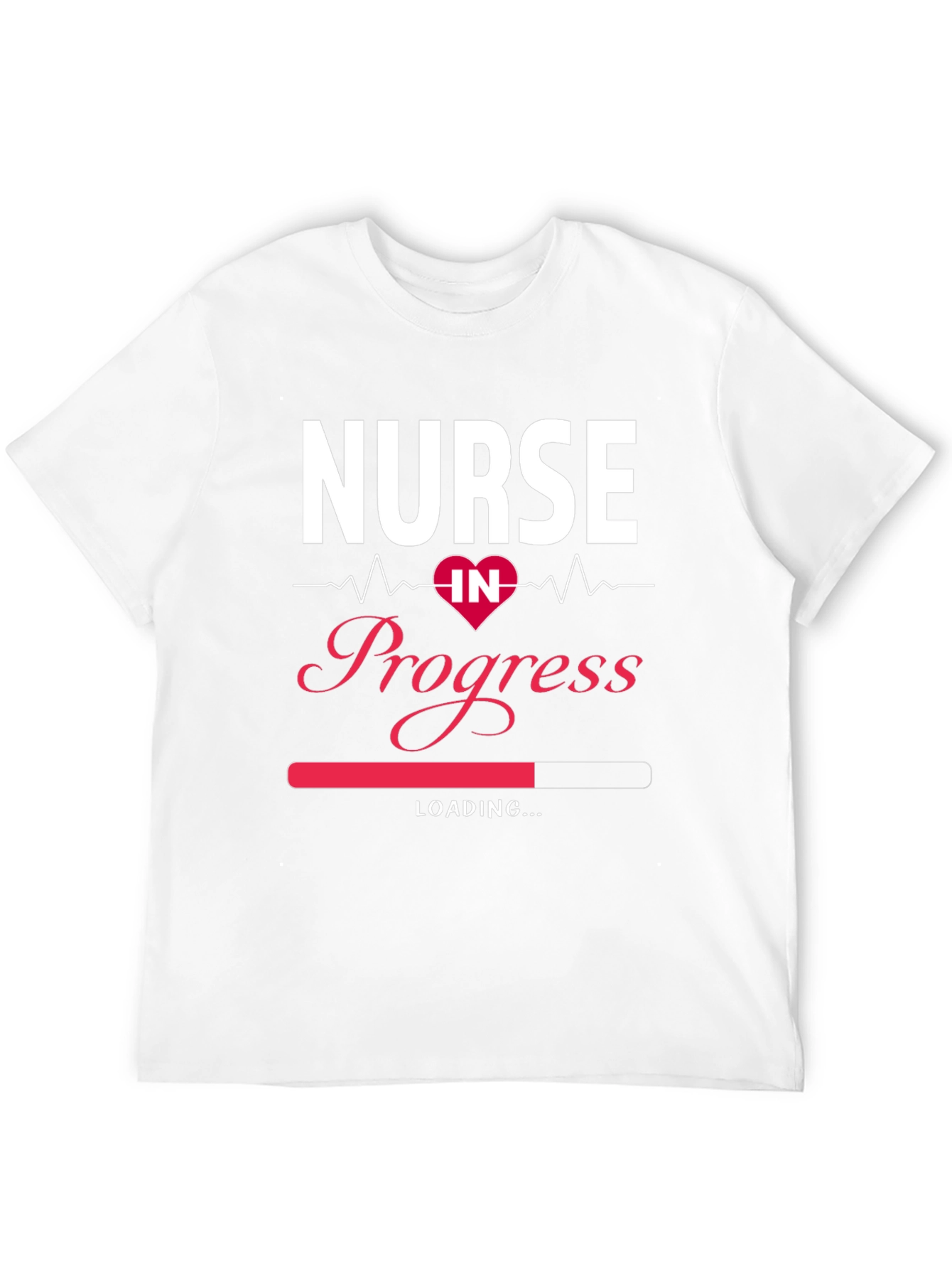 Camiseta Negra Nurse in Progress para Estudiantes de Enfermería