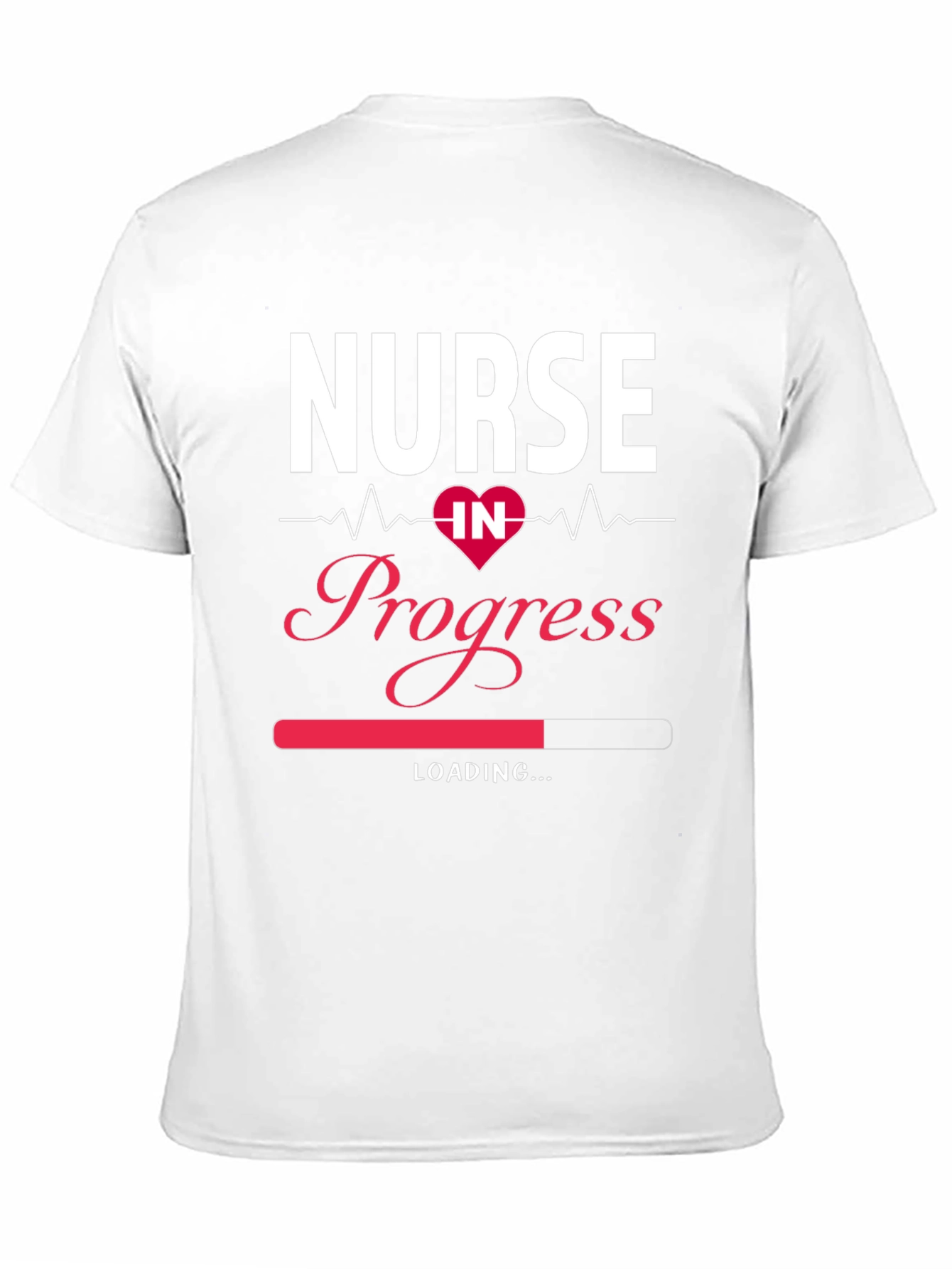 Camiseta Negra Nurse in Progress para Estudiantes de Enfermería