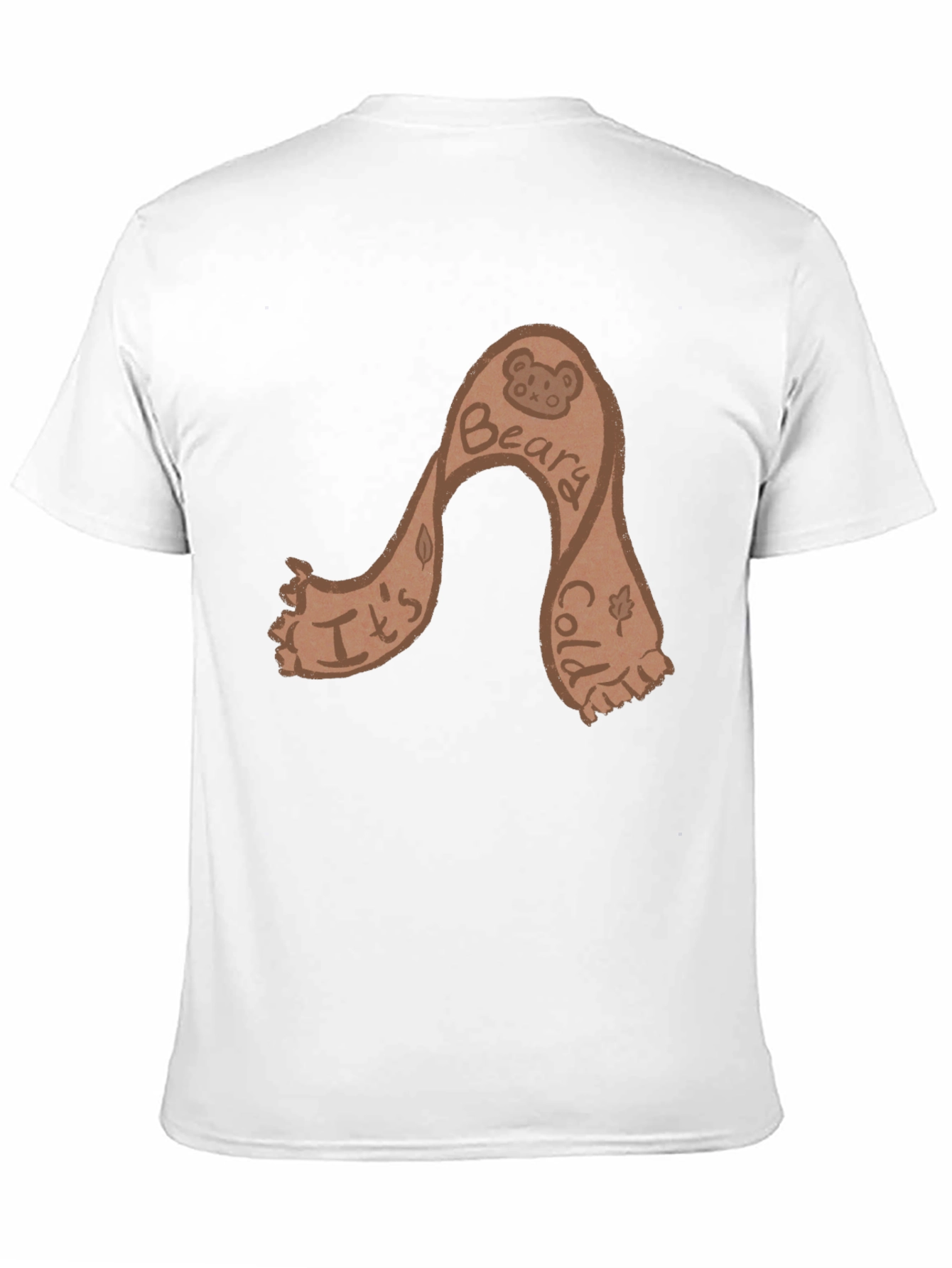 Camiseta Negra con Diseño Beary Cold Divertida