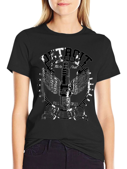Camiseta Negra Detroit Motor City