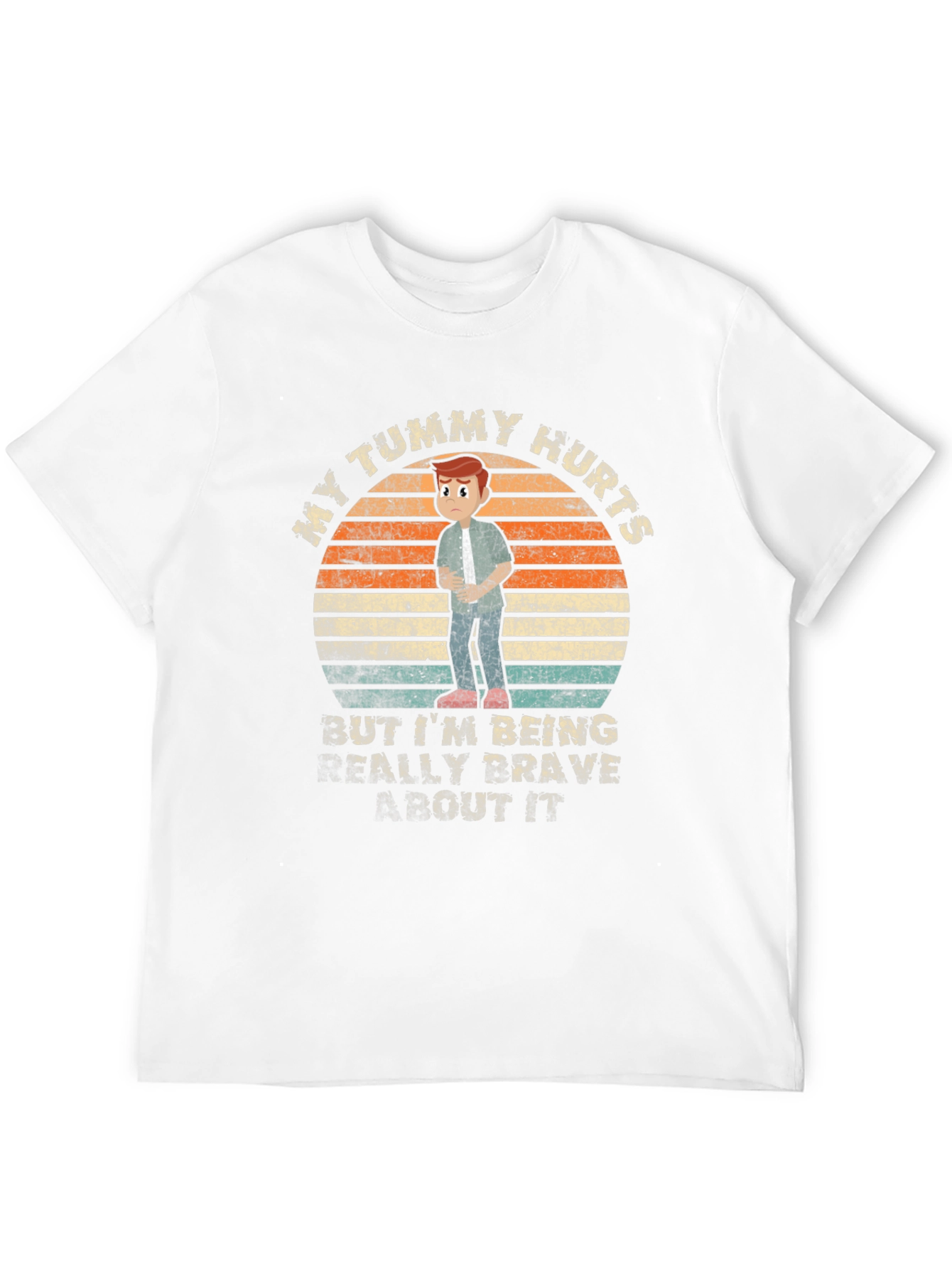 Camiseta Unisex My Tummy Hurts para Adultos