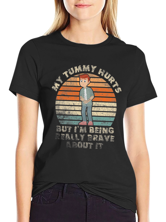 Camiseta Unisex My Tummy Hurts para Adultos