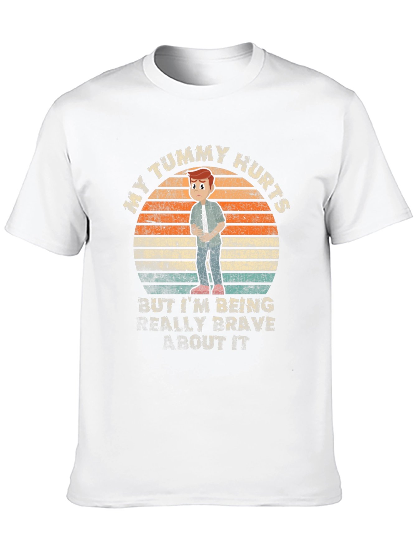 Camiseta Unisex My Tummy Hurts para Adultos