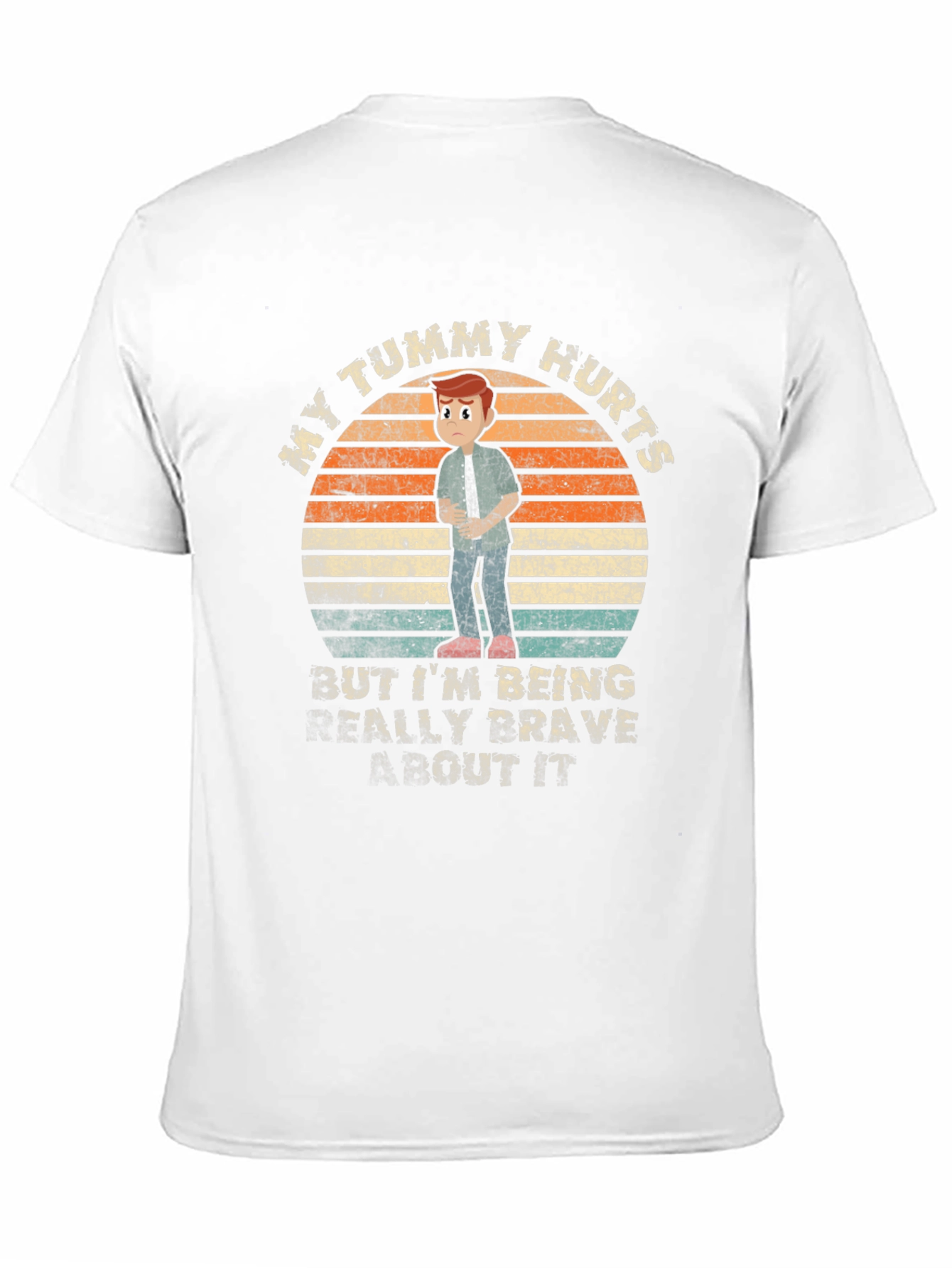 Camiseta Unisex My Tummy Hurts para Adultos