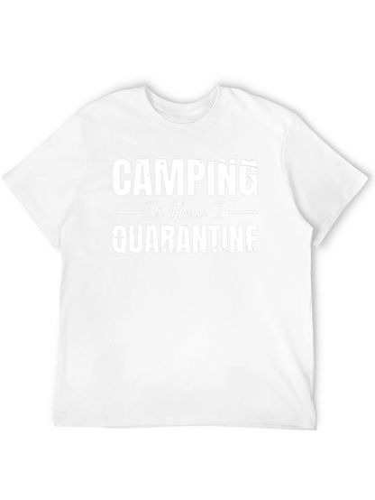 Camiseta Negra: Camping Así es Como Hago la Cuarentena